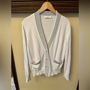 Sandro Cashmere Cardigan with Pearl Button